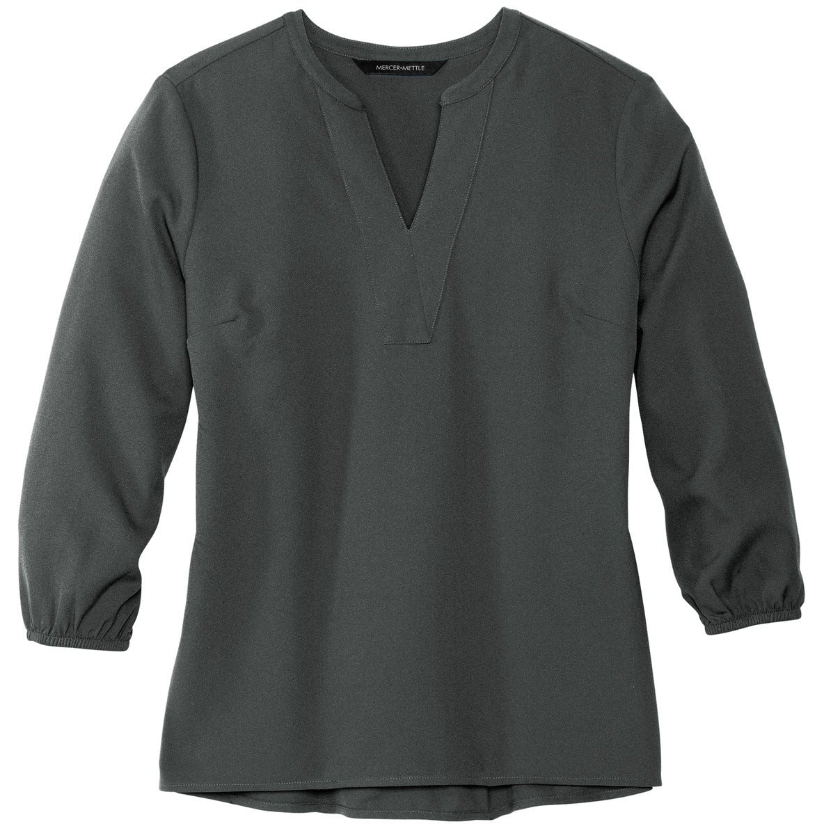Mercer+Mettle Women's Stretch Crepe 3/4-Sleeve Blouse