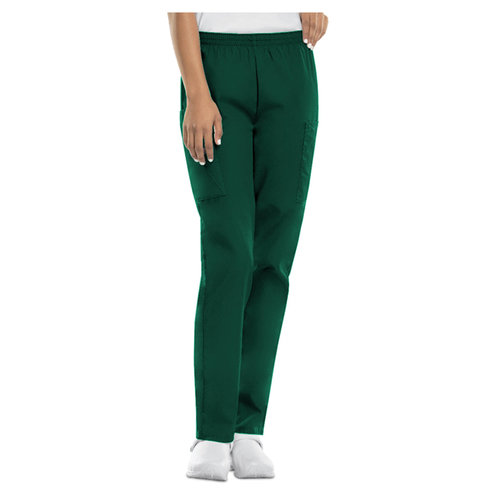 Cherokee Women's Natural Rise Tapered Pull-On Cargo Pant