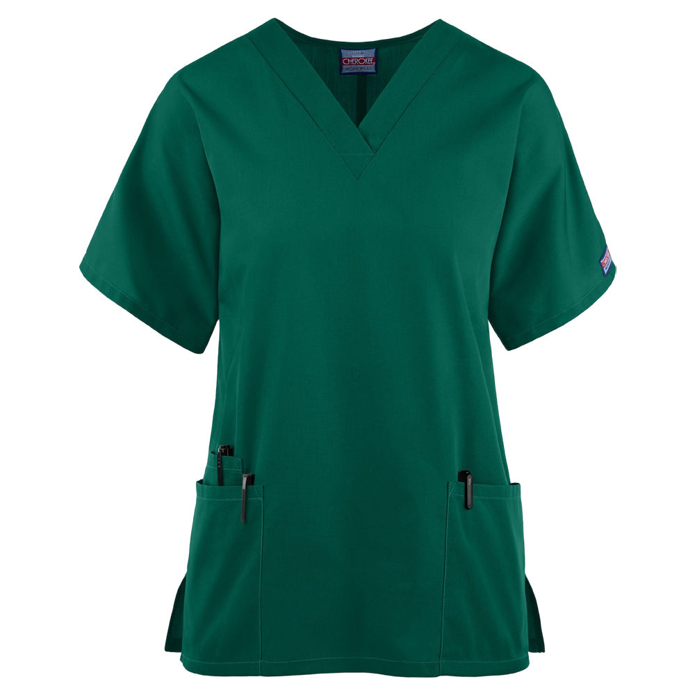 Cherokee Women's 2-Pocket V-Neck Scrub Top