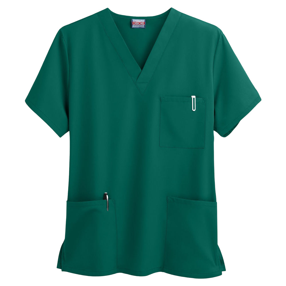 Cherokee Unisex 3-Pocket V-Neck Scrub Top