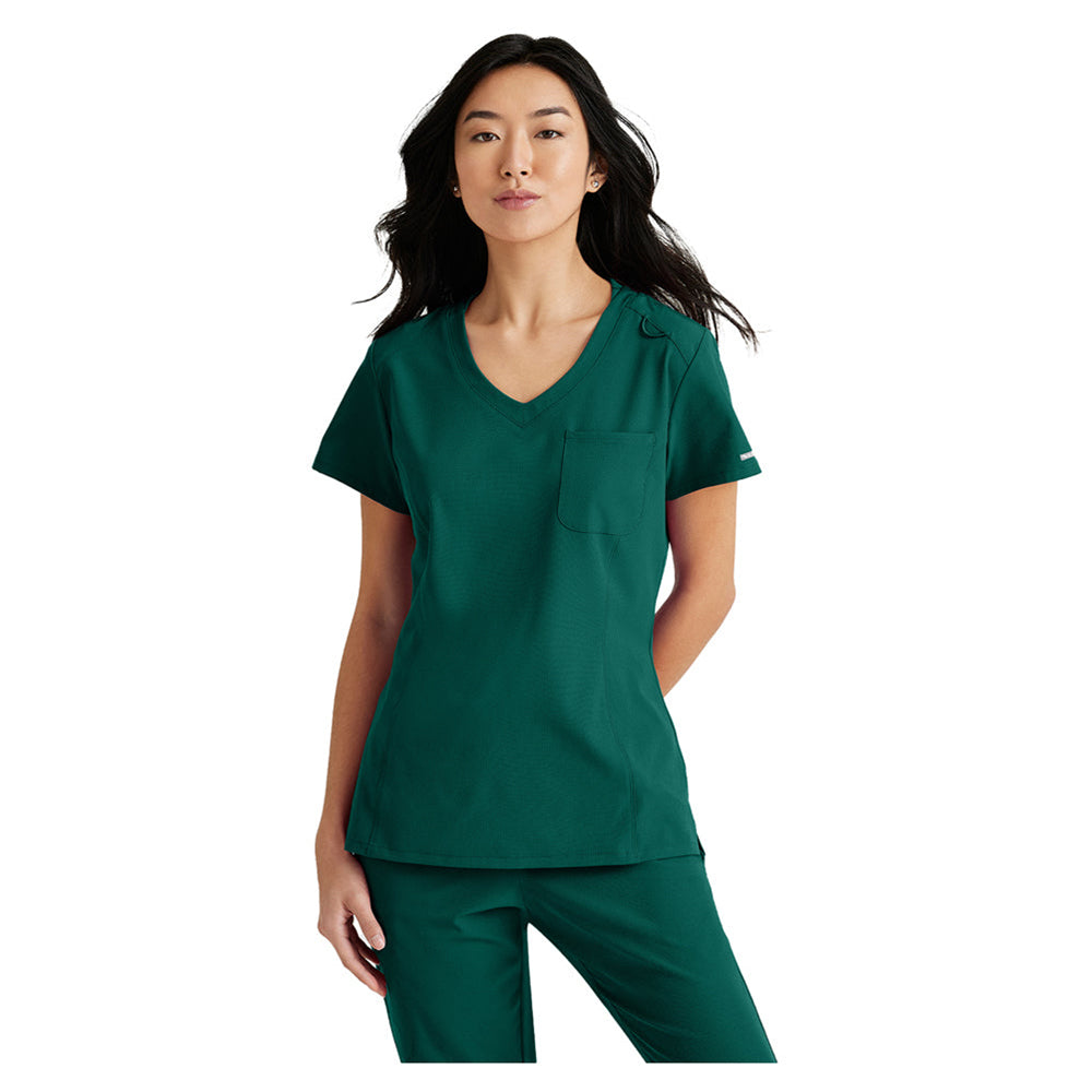 Barco- Women's High-Low Hem Tuck-In Top