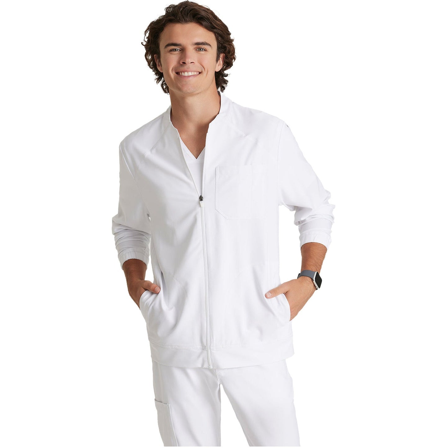 Barco Grey's Anatomy Evolve Men's Three-Pocket Banded Collar Cycle Jacket