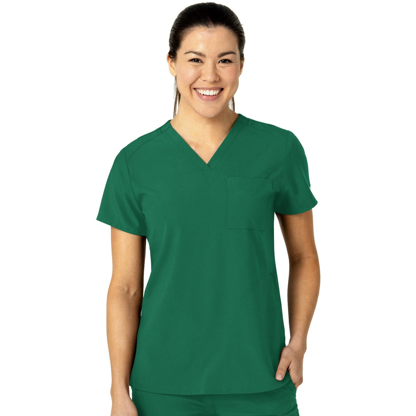 Wink W123 Women's Three-Pocket Flex-N-Reach V-Neck Top