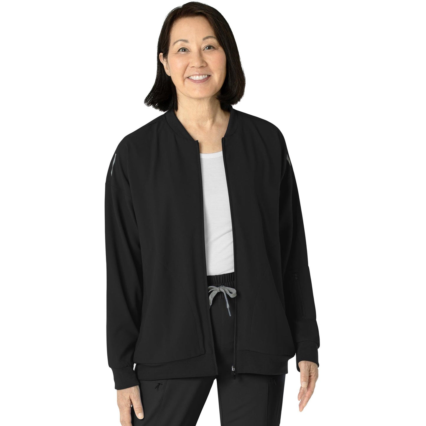 Wink Wink Layers Women's 8-Pocket Bomber Jacket