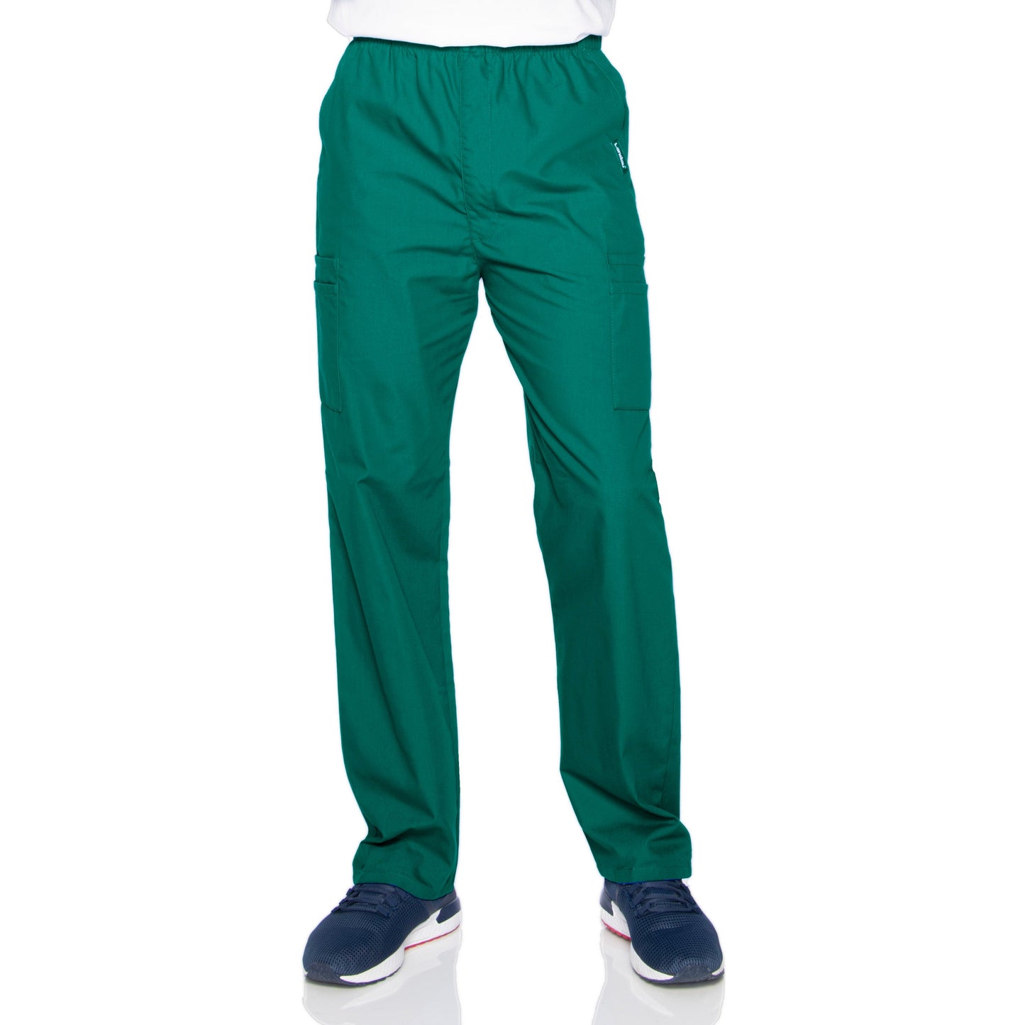 Landau Essentials Men's 7-Pocket High-Rise Elastic Waist Cargo Pant