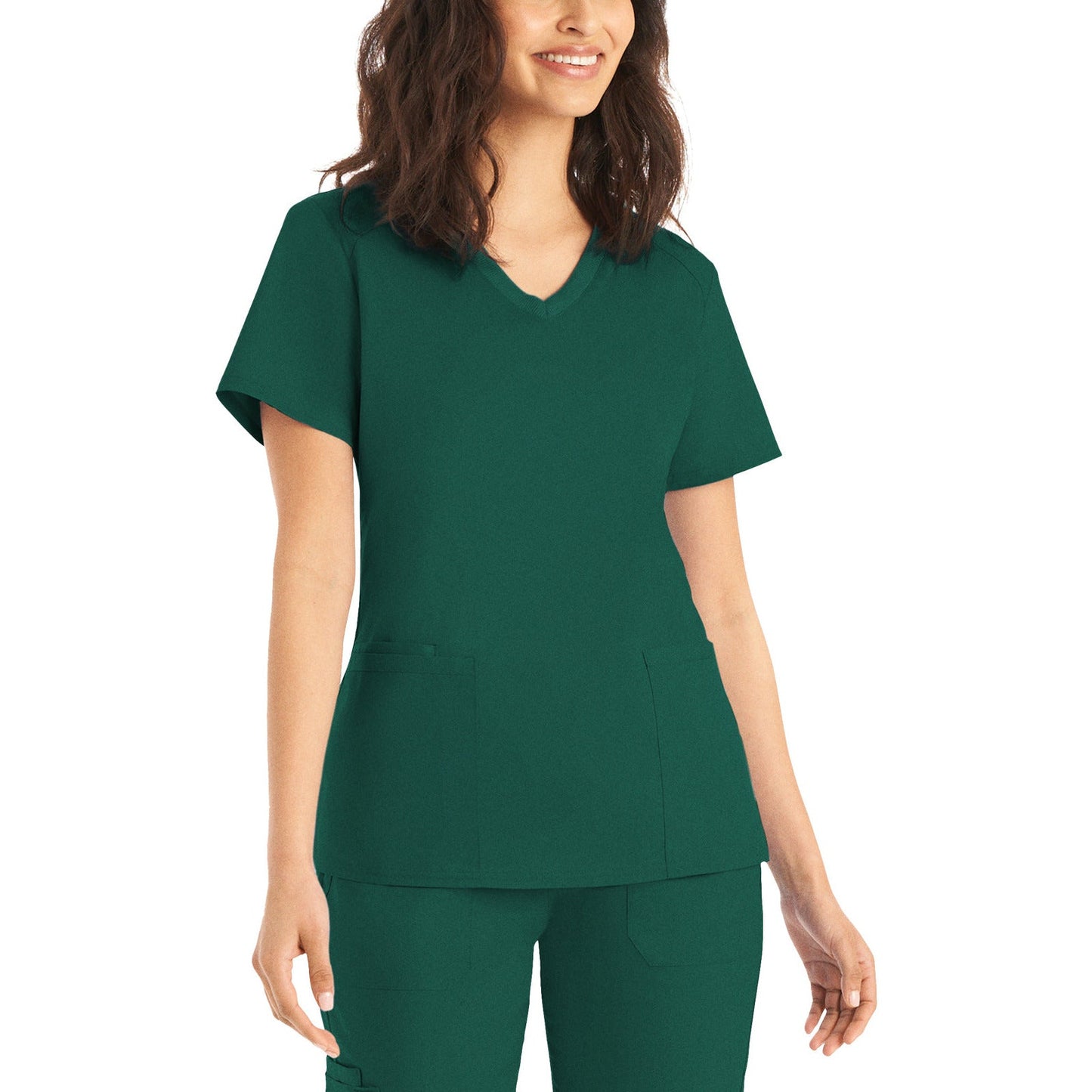 Landau ProFlex Women's 3-Pocket V-Neck Top