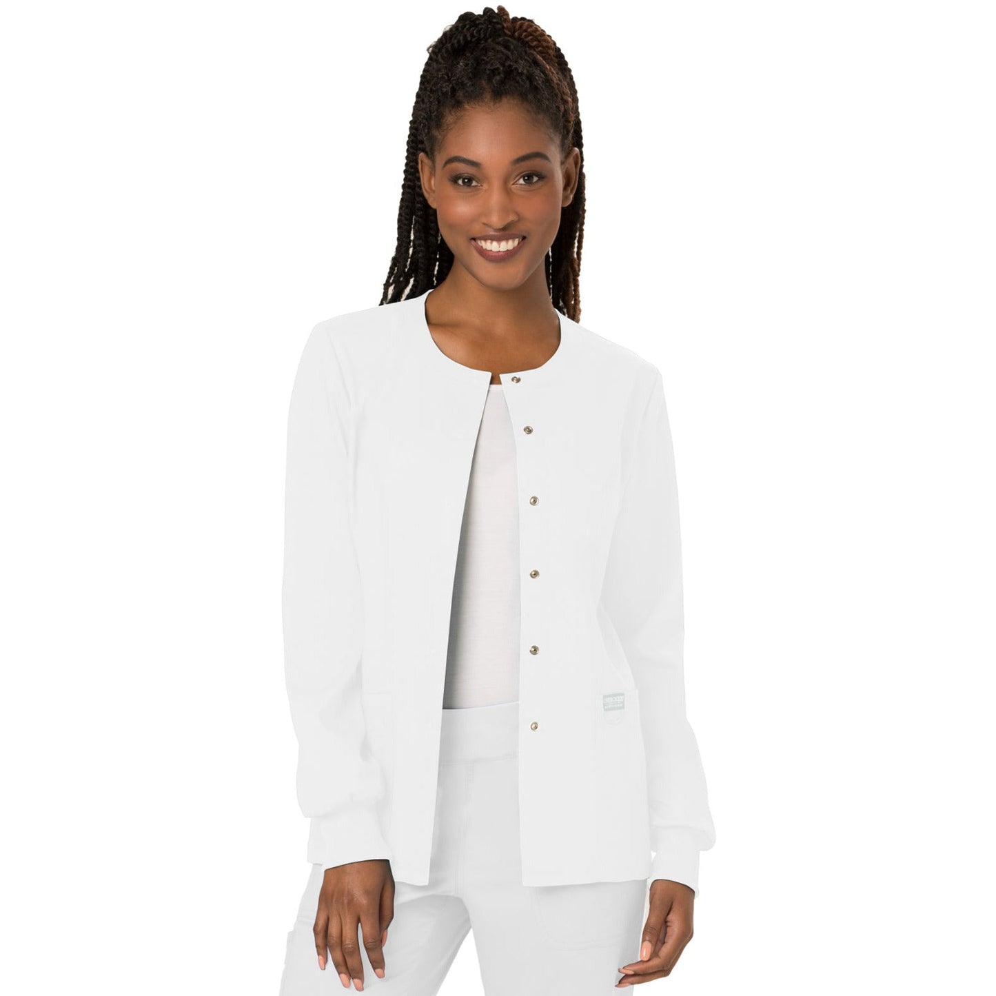 Cherokee Workwear Revolution Women's 3-Pocket Snap Front Jacket