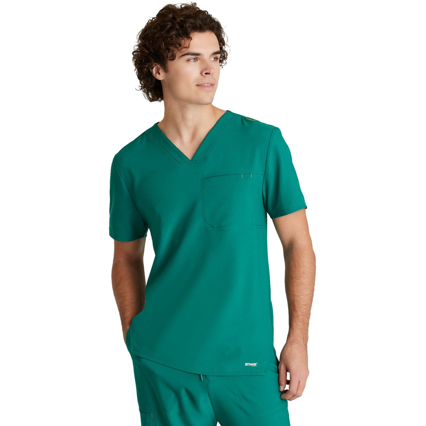 Barco Grey's Anatomy Evolve Men's Piped V-Neck Journey Top