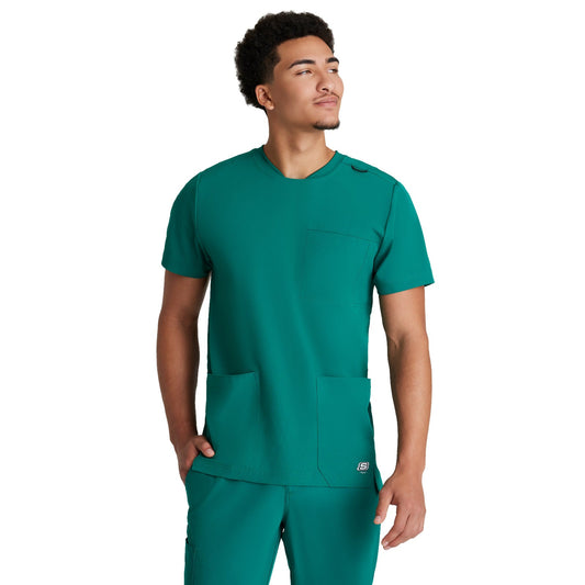 Barco Skechers Men's Three-Pocket Round Neck Thesis Top