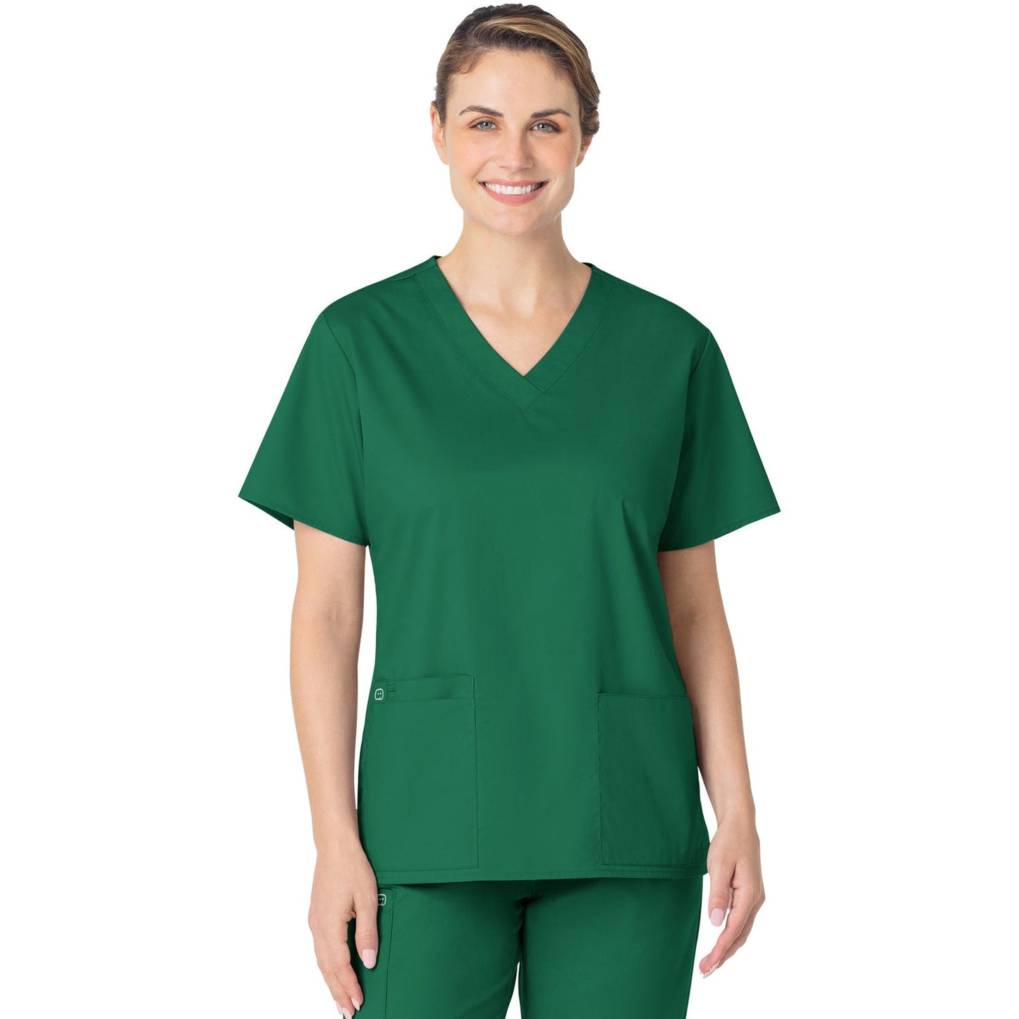 Wink WORK Women's Four-Pocket V-Neck Top
