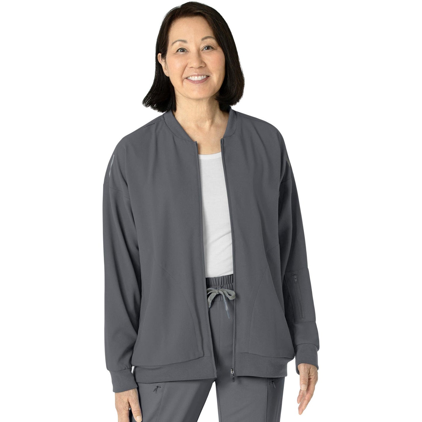 Wink Wink Layers Women's 8-Pocket Bomber Jacket