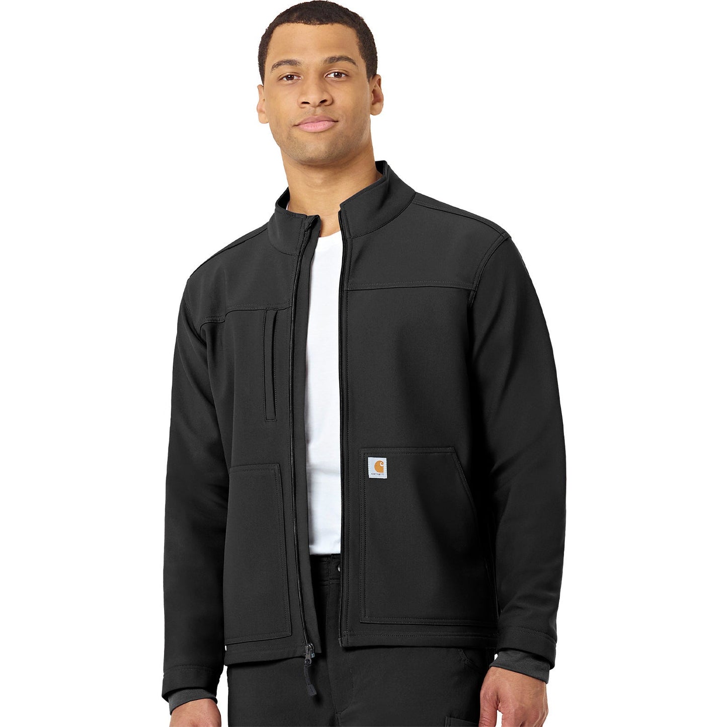 Carhartt Scrubs Rugged Flex Peak Men's Three-Pocket Bonded Fleece Jacket