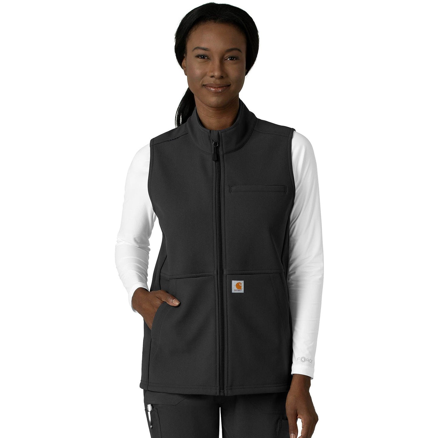 Carhartt Scrubs Rugged Flex Peak Women's Four-Pocket Bonded Fleece Vest