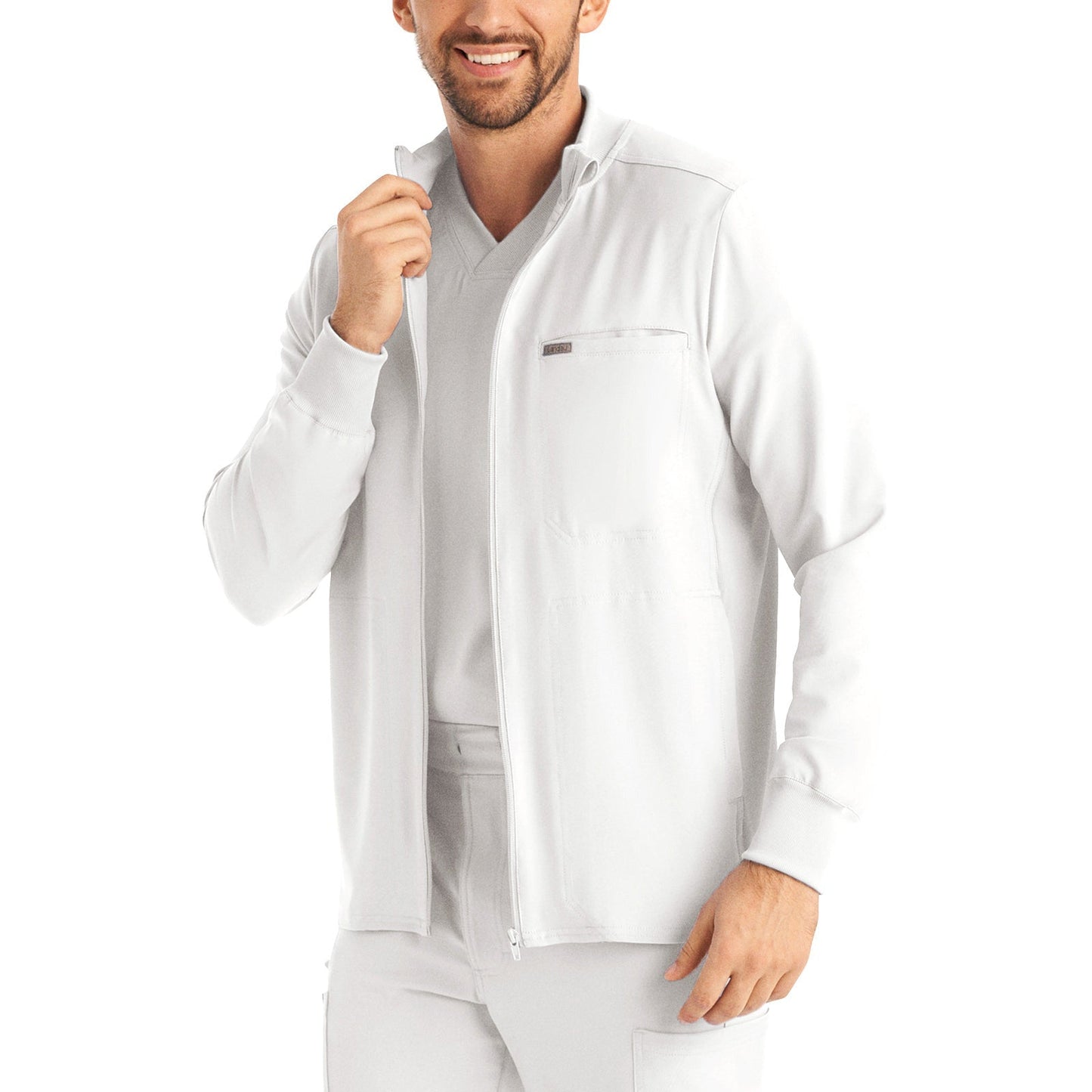 Landau Forward Men's 3-Pocket Mock-Neck Zip-Front Jacket
