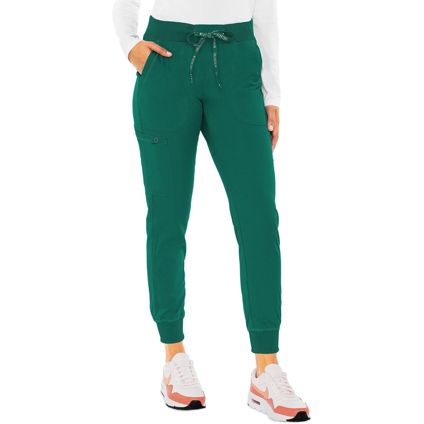 Med Couture MC Touch Women's 5-Pocket Rib-Knit Waistband Pant - Tall