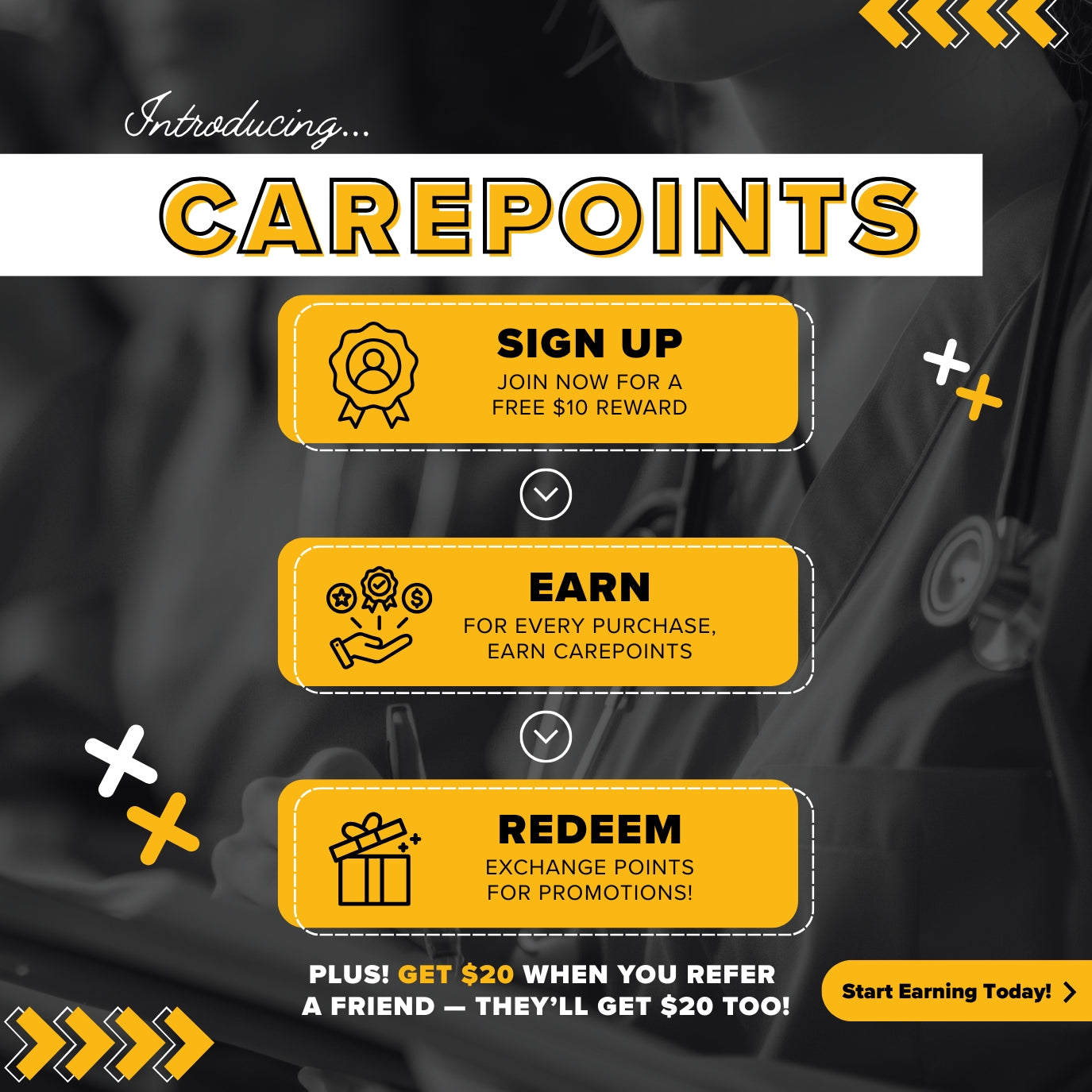 Introducing CarePoints! Sign Up, Earn & Redeem Points!
