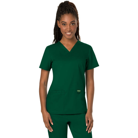 Cherokee Workwear Revolution Women's 3-Pocket V-Neck Top