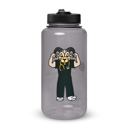 Wide mouth plastic water bottle